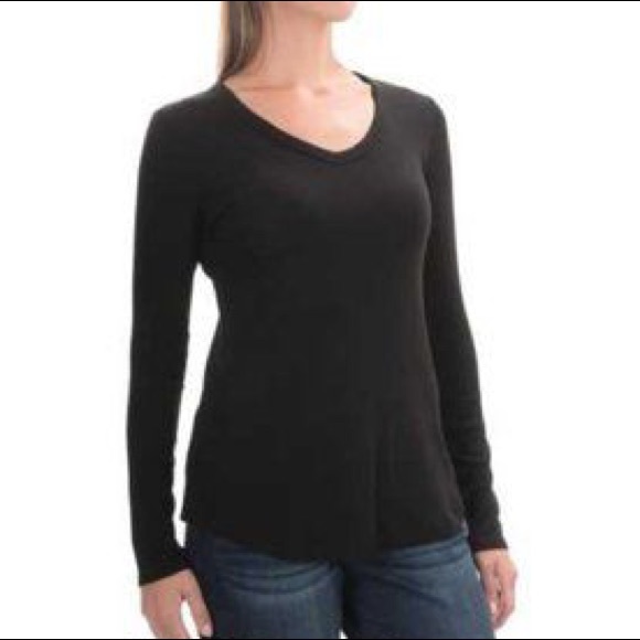 Cynthia Rowley Tops - Cynthia Rowley Black Long Sleeved Tee Size L